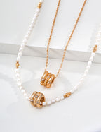 SENLORE Star Wheel Pearl Necklace – Lifestyle Shot