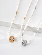 SENLORE Star Wheel Pearl Necklace – Lifestyle Shot
