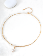 SENLORE Vintage Lava Pearl Necklace – Detail Close-up