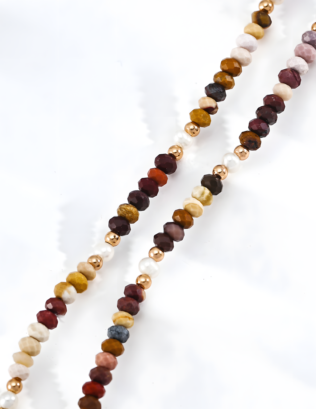 SENLORE Egg Yolk Stone Pearl Necklace – Front View