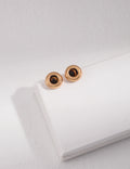 Simple Tiger's Eye Earrings — 18K Gold Vermeil, tiger's eye | SENLORE