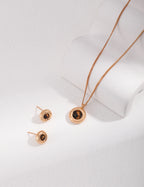 Simple Tiger's Eye Earrings — 18K Gold Vermeil, tiger's eye | SENLORE