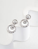 SENLORE Crescent Mother-of-Pearl Earrings – Lifestyle Shot