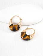 Vintage Tiger's Eye Earrings — 18K Gold Vermeil, tiger's eye | SENLORE