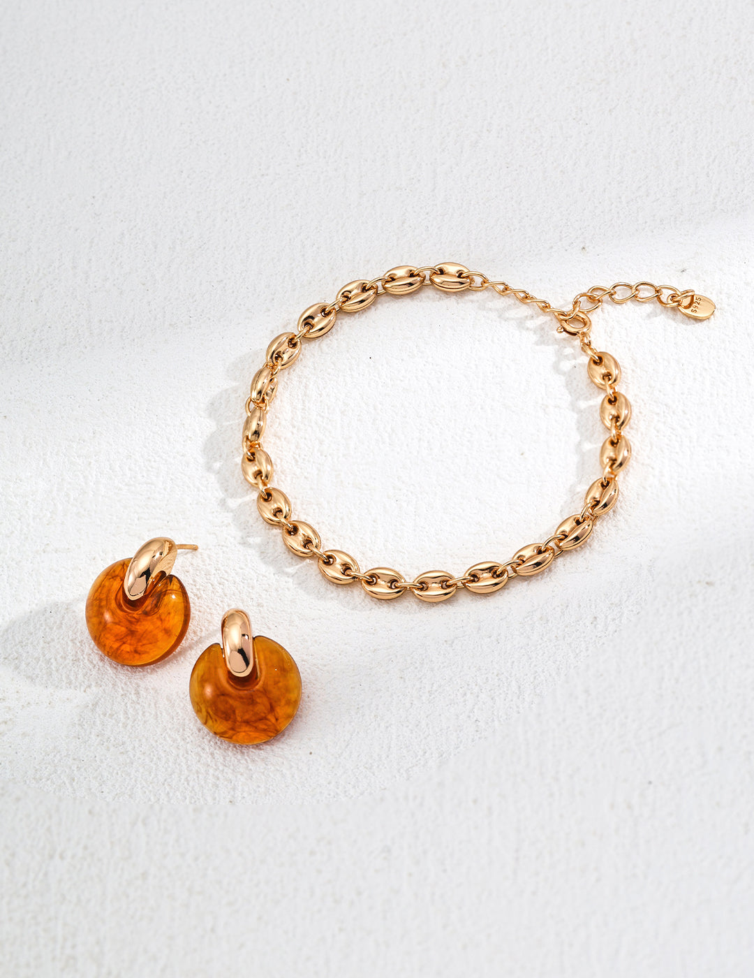 Amber Earrings — 18K Gold Vermeil, amber | SENLORE