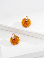 Amber Earrings — 18K Gold Vermeil, amber | SENLORE