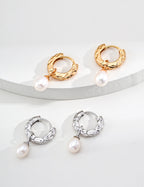 SENLORE Natural Pearl Earrings – Lifestyle Shot