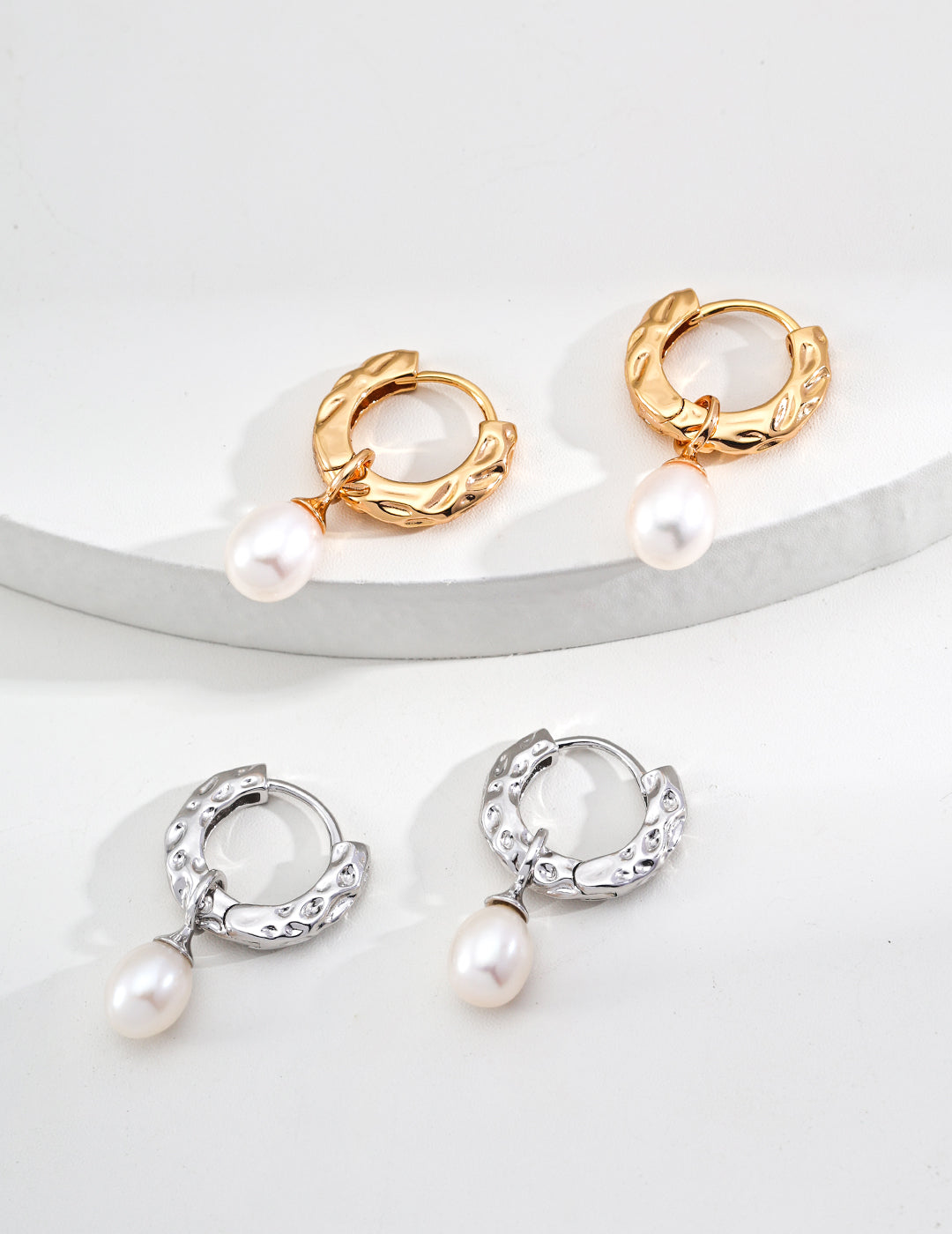 SENLORE Natural Pearl Earrings – Lifestyle Shot