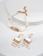 SENLORE Tassel Mother-of-Pearl Earrings – Front View