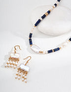 SENLORE Tassel Mother-of-Pearl Earrings – Lifestyle Shot