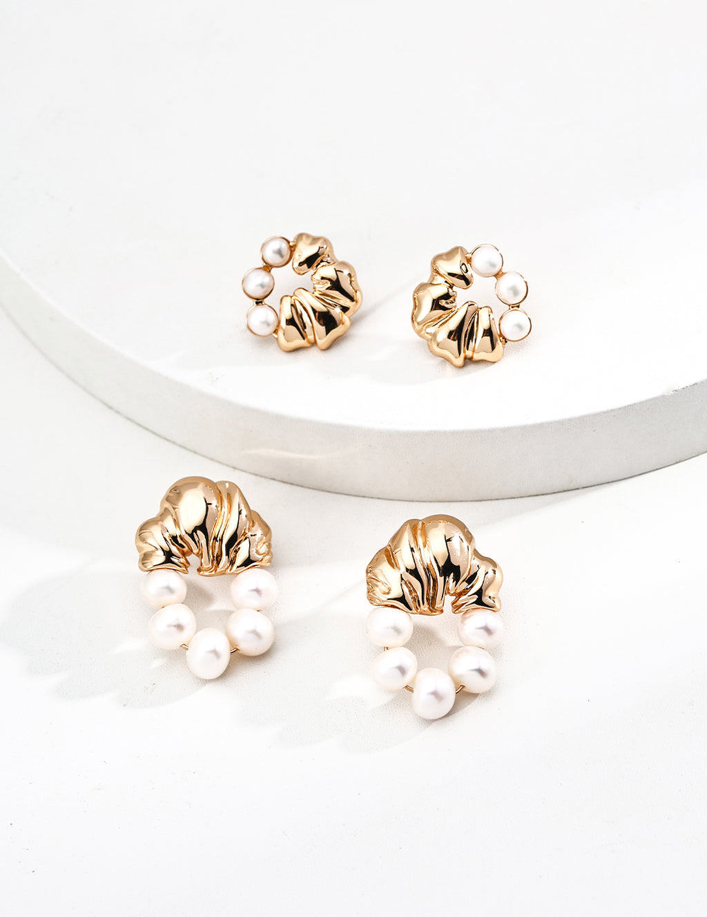 Vintage Pearl Drop Earrings — 18K Gold Vermeil, natural freshwater pearl | SENLORE