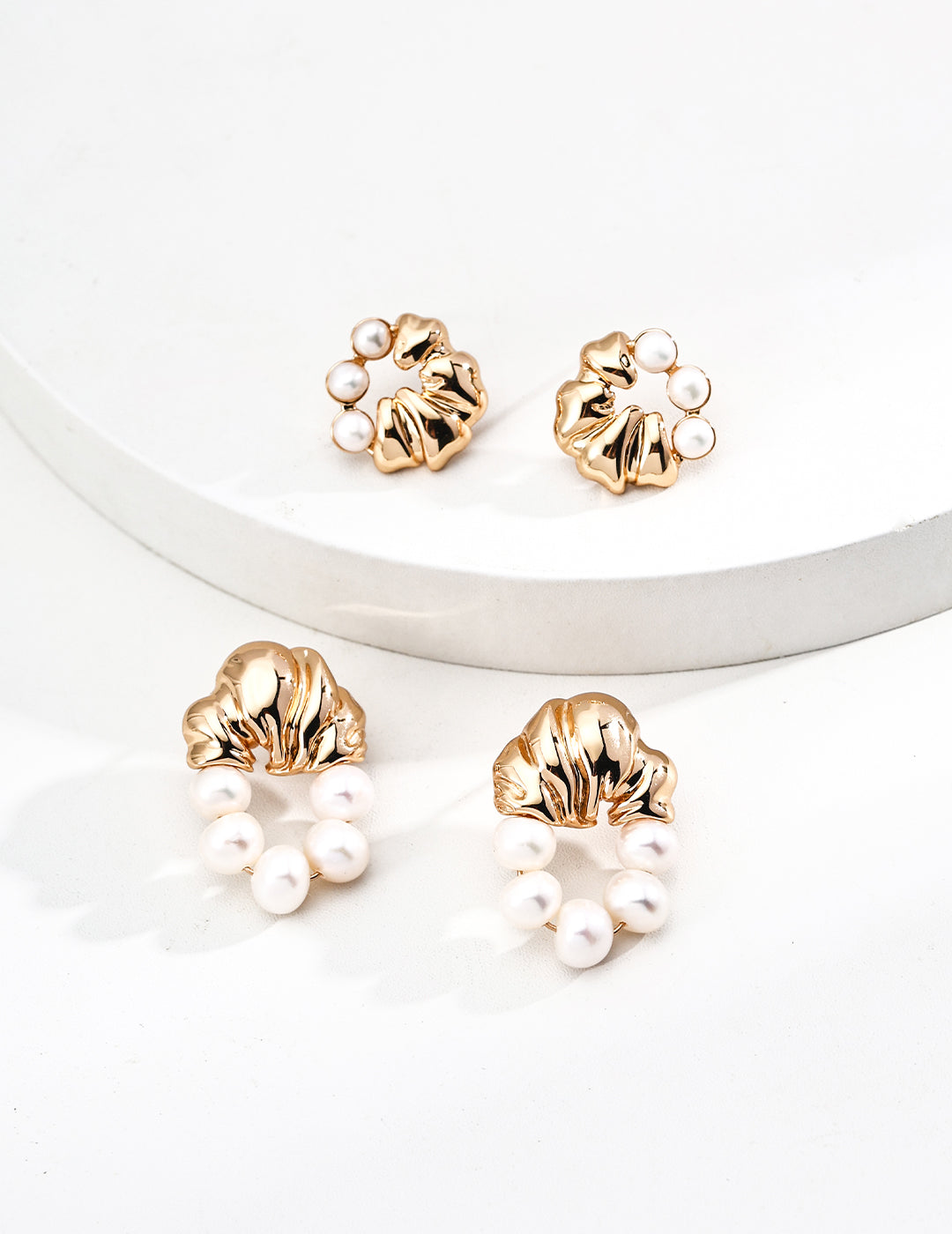 Vintage Pearl Drop Earrings — 18K Gold Vermeil, natural freshwater pearl | SENLORE
