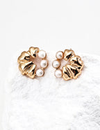 Vintage Pearl Drop Earrings — 18K Gold Vermeil, natural freshwater pearl | SENLORE