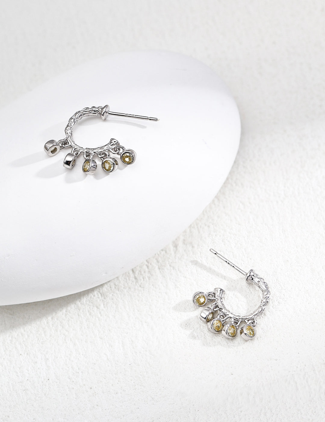 Vintage Cubic Zirconia Drop Earrings — Sterling Silver, 18K Gold Vermeil, cubic zirconia | SENLORE