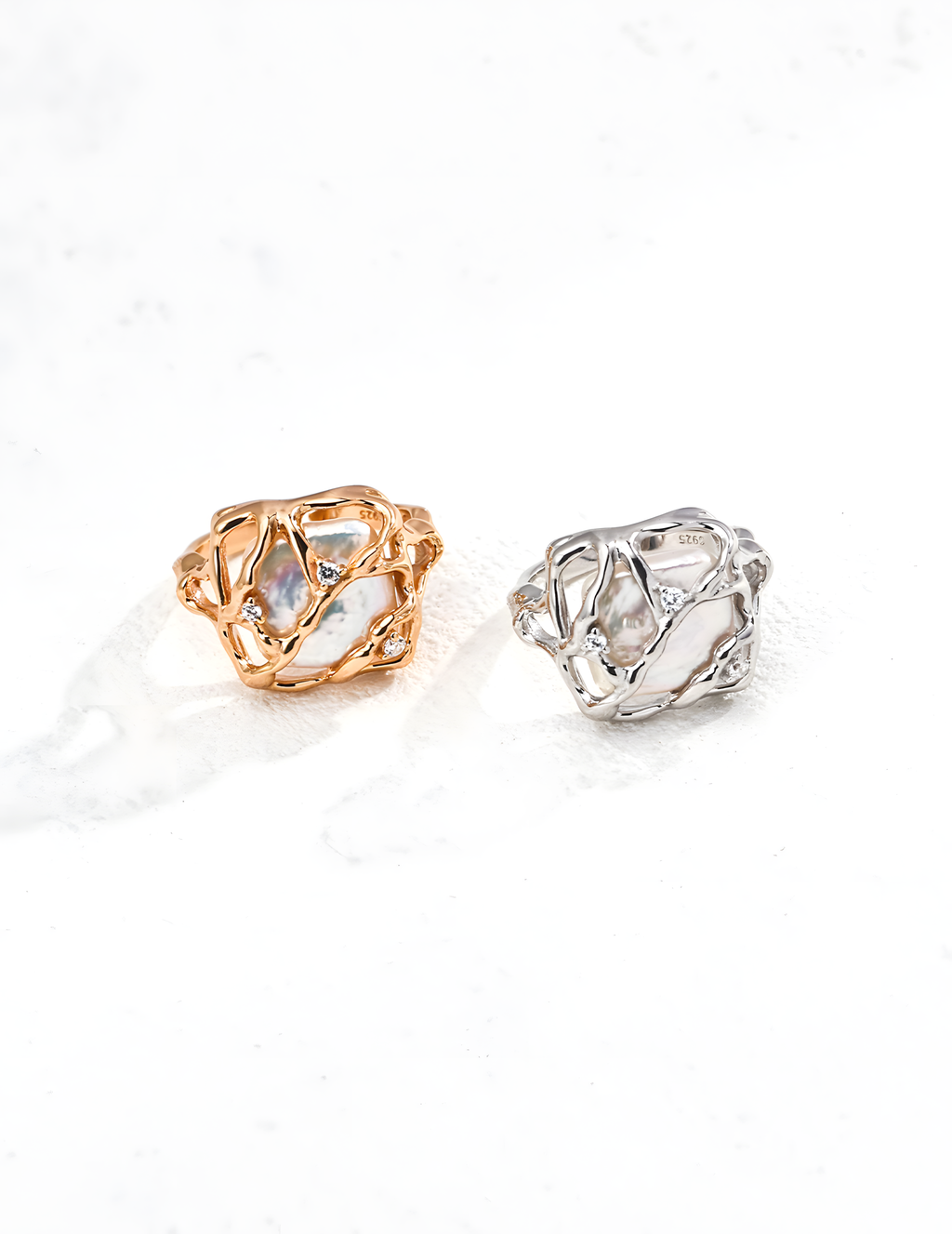 SENLORE Unique Design Pearl Earrings – Lifestyle Shot