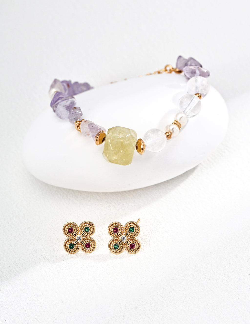 SENLORE Byzantine Art Earrings – Lifestyle Shot