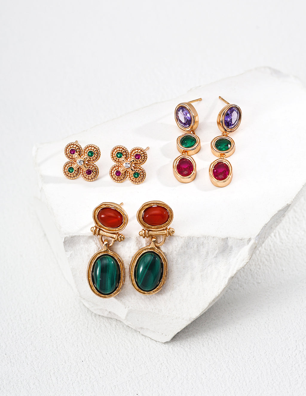 SENLORE Byzantine Art Earrings – Lifestyle Shot