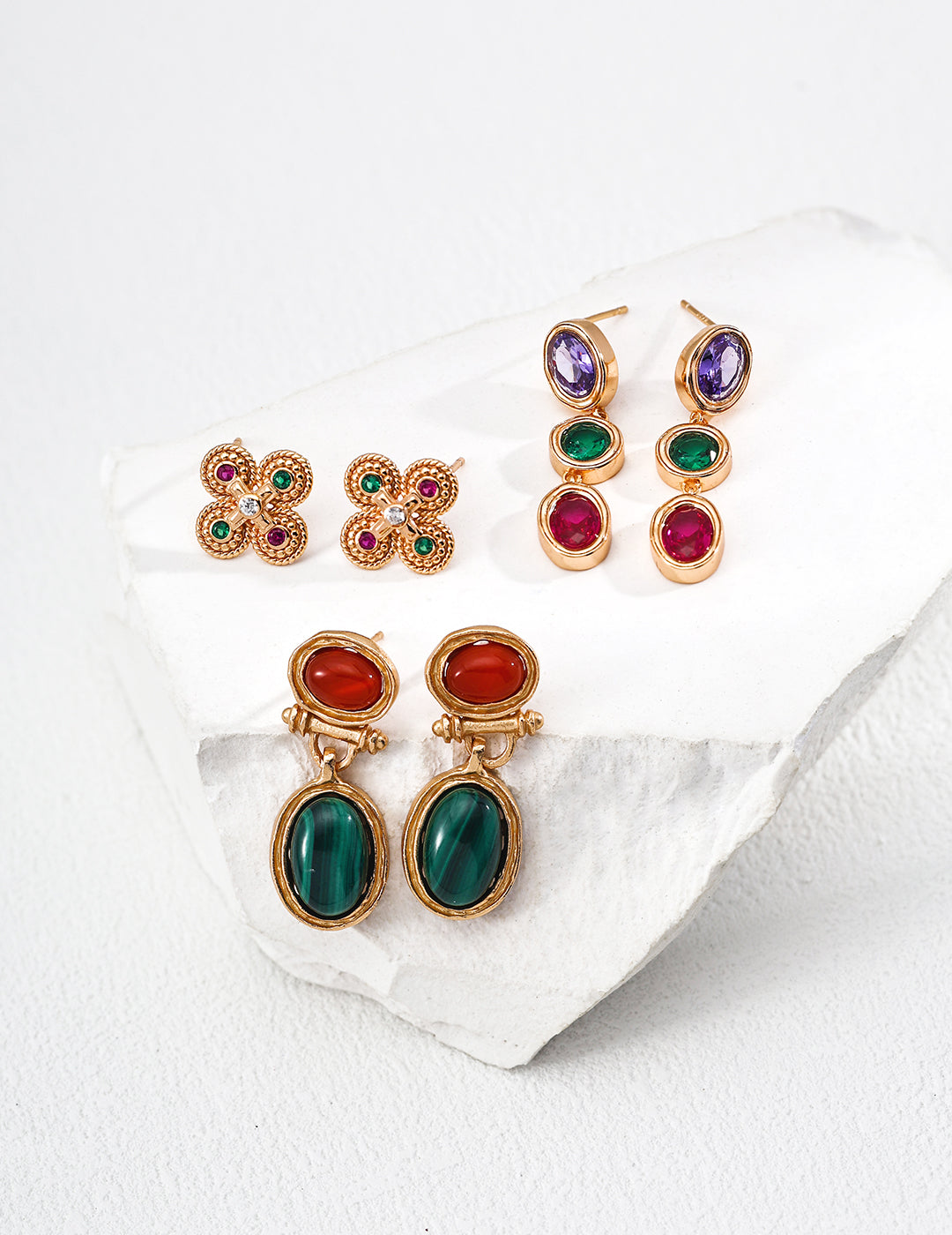 SENLORE Byzantine Art Earrings – Lifestyle Shot