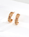 Vintage Rock Zircon Earrings — Sterling Silver, 18K Gold Vermeil, cubic zirconia | SENLORE