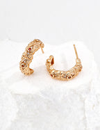 Vintage Rock Zircon Earrings — Sterling Silver, 18K Gold Vermeil, cubic zirconia | SENLORE