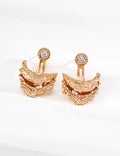 SENLORE Vintage Zircon Earrings – Detail Close-up
