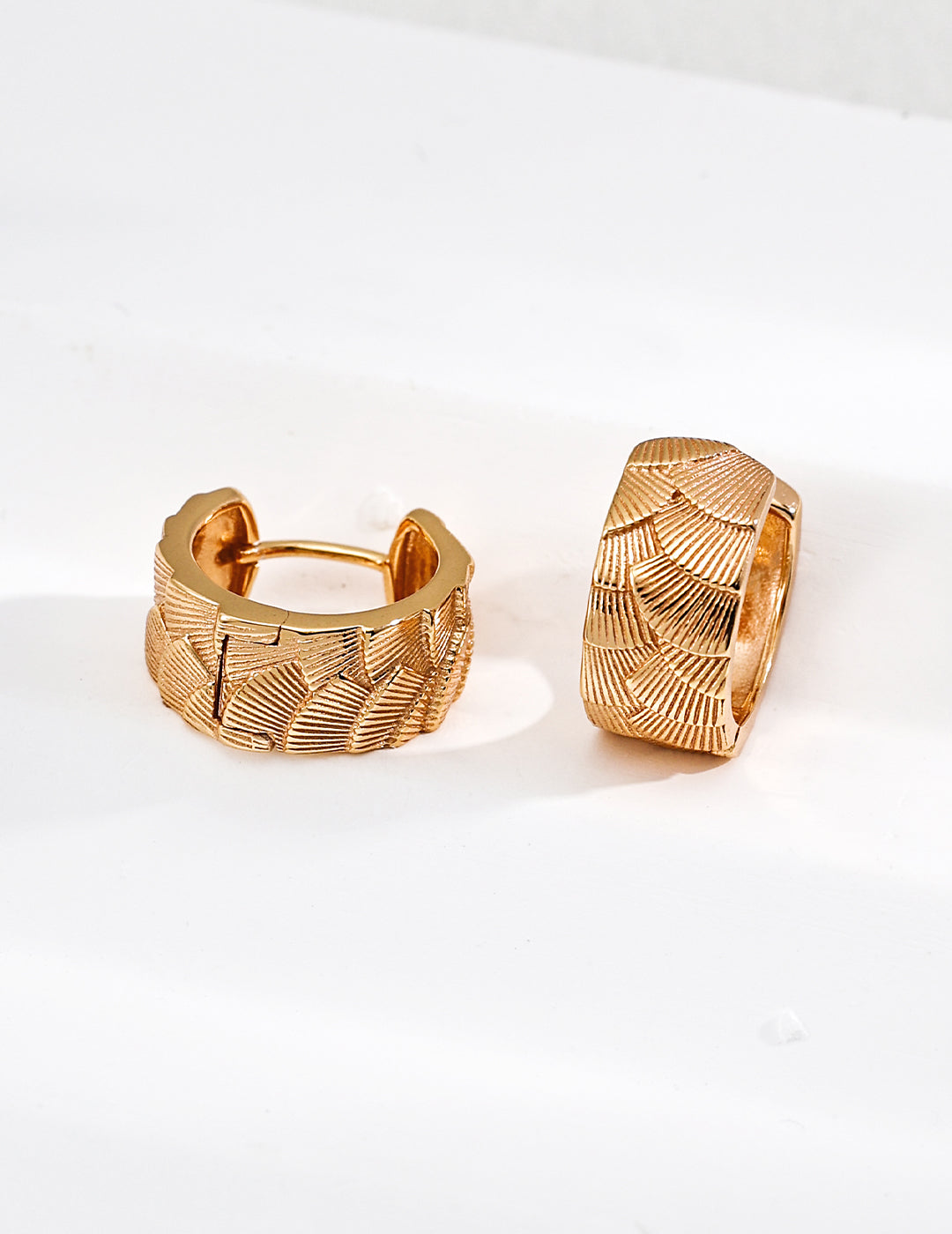 Dragon Scale Earrings — Sterling Silver, 18K Gold Vermeil | SENLORE