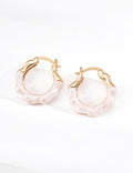 Simple Red Enamel Earrings — 18K Gold Vermeil | SENLORE