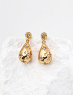 Starlight Teardrop Earrings — Sterling Silver, 18K Gold Vermeil, cubic zirconia | SENLORE