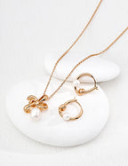 Line Pearl Earrings — Sterling Silver, 18K Gold Vermeil, natural freshwater pearl | SENLORE
