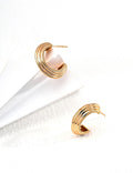 Simple Line Earrings — Sterling Silver, 18K Gold Vermeil | SENLORE
