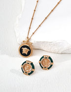 SENLORE Vintage Medusa Earrings – Front View