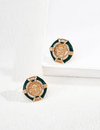 SENLORE Vintage Medusa Earrings – Side View