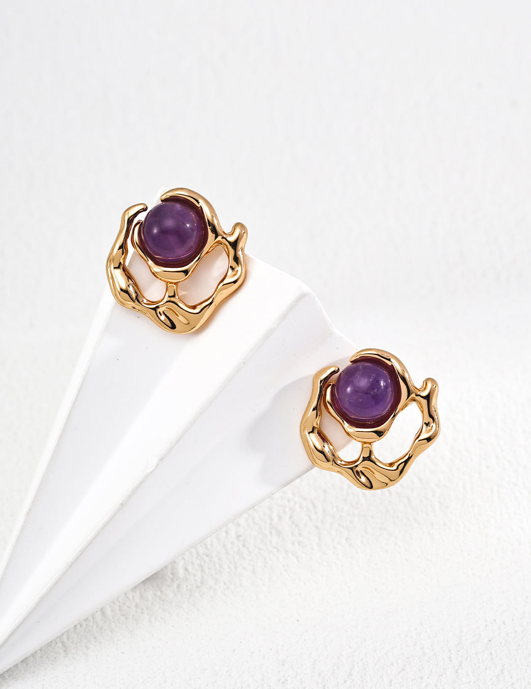 Vintage Amethyst Earrings — 18K Gold Vermeil, amethyst | SENLORE