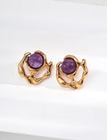 Vintage Amethyst Earrings — 18K Gold Vermeil, amethyst | SENLORE