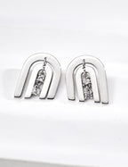 SENLORE Minimalist Aesthetic Earrings – Side View