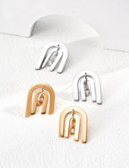 SENLORE Minimalist Aesthetic Earrings – Lifestyle Shot