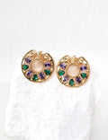 Monet Garden Zircon Earrings — 18K Gold Vermeil, cubic zirconia | SENLORE