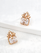 SENLORE French Style Zircon Earrings – Front View
