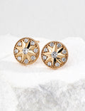 SENLORE Vintage Starburst Earrings – Detail Close-up