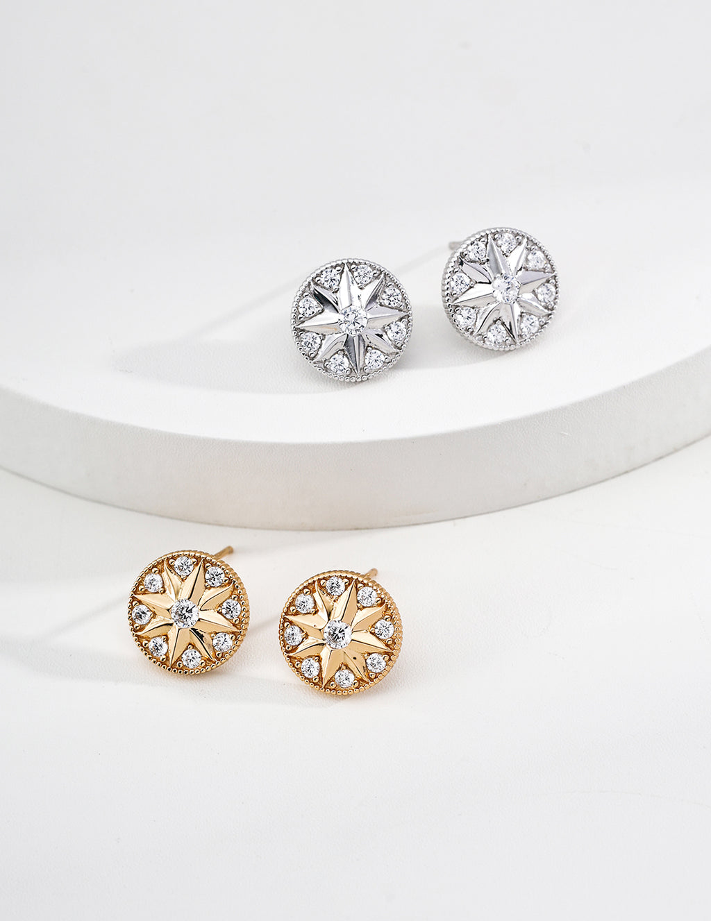 SENLORE Vintage Starburst Earrings – Lifestyle Shot