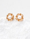 Pearl Blossom Earrings — Sterling Silver, 18K Gold Vermeil, natural freshwater pearl | SENLORE