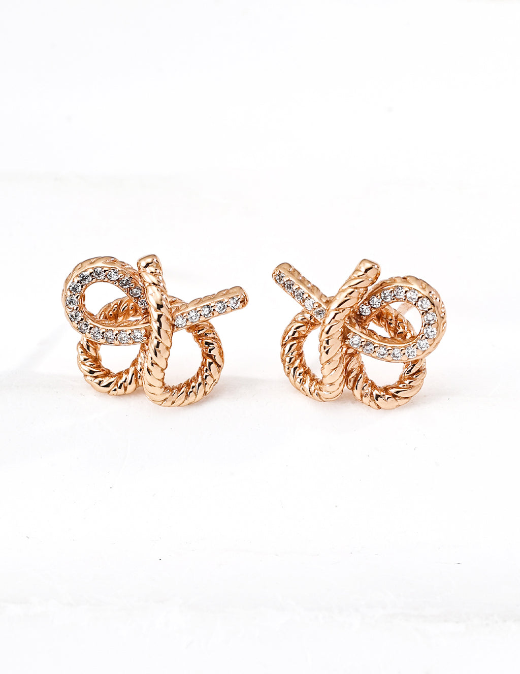 SENLORE Designer Zircon Earrings – Detail Close-up