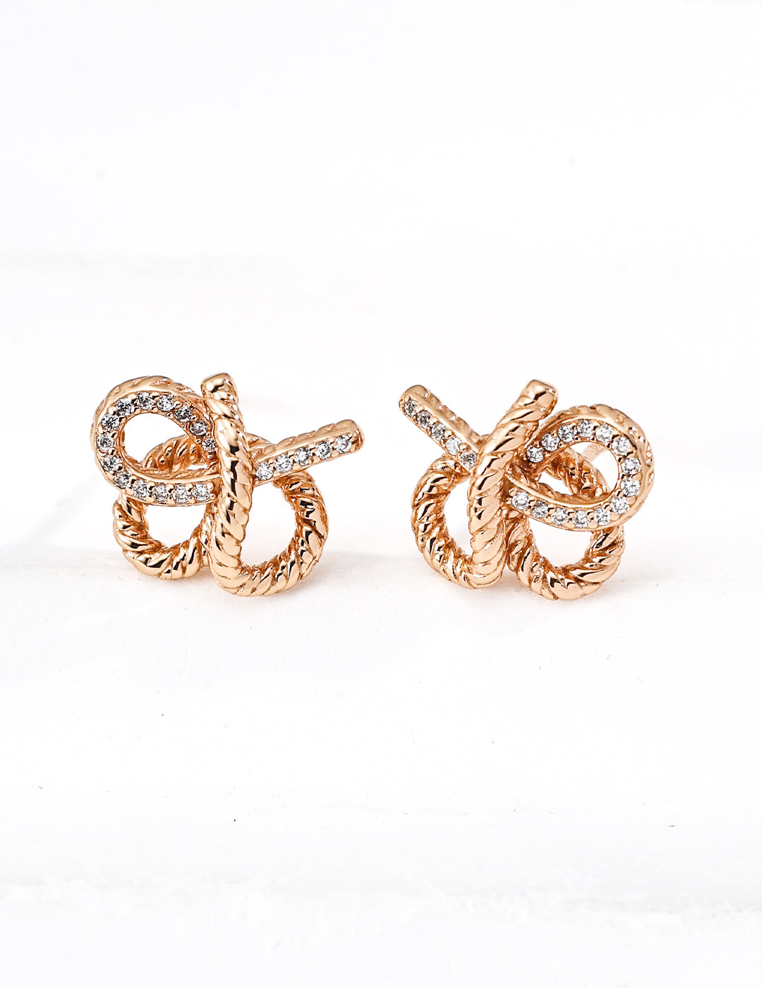 SENLORE Designer Zircon Earrings – Detail Close-up