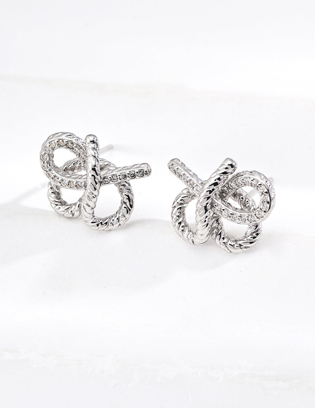 SENLORE Designer Zircon Earrings – Side View