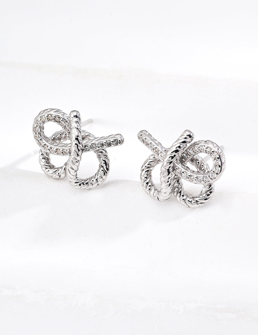 SENLORE Designer Zircon Earrings – Side View