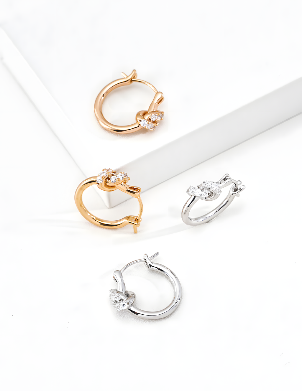 SENLORE Good Luck Minimalist Earrings – Front View
