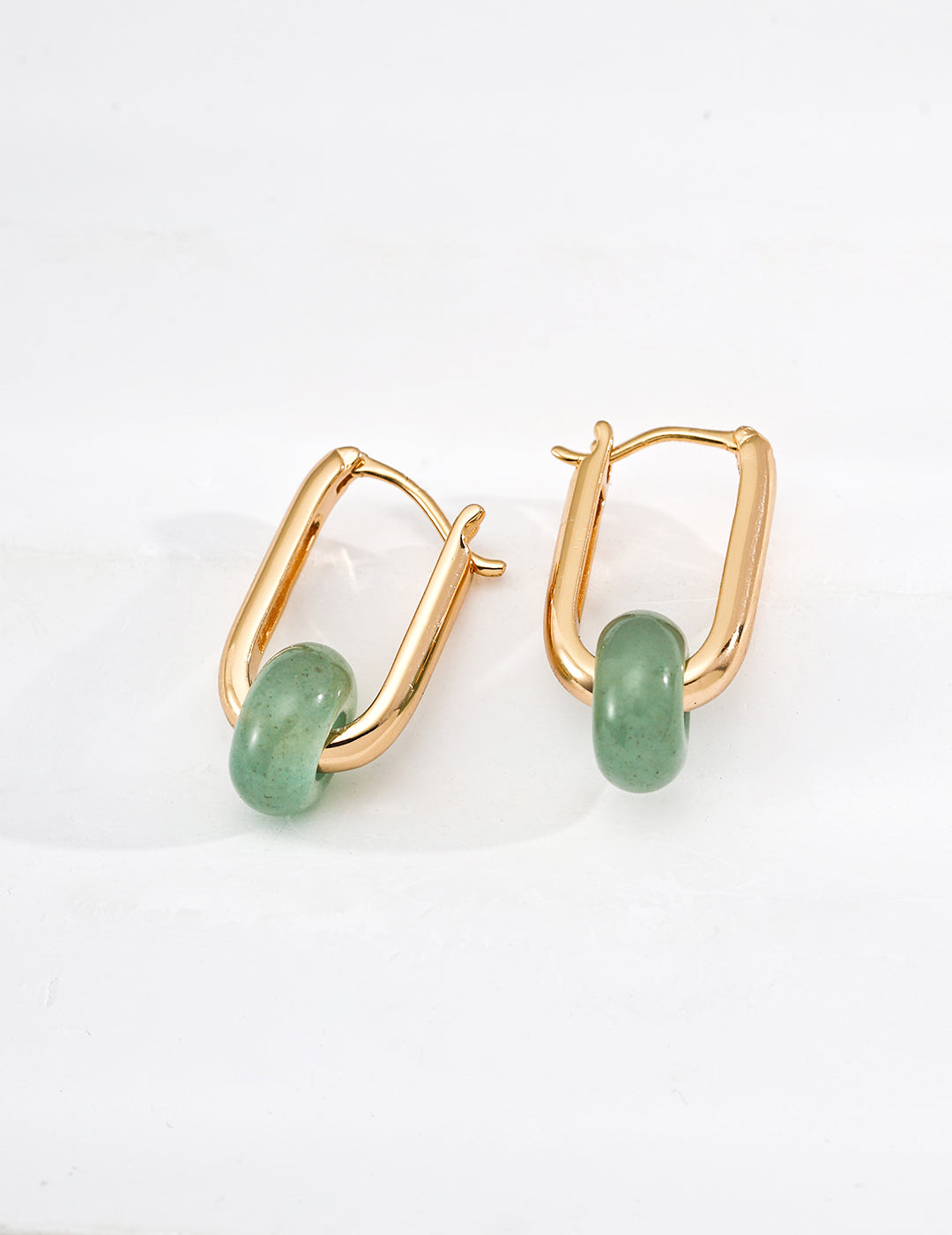 Abacus Bead Agate Earrings — 18K Gold Vermeil, agate | SENLORE
