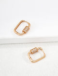 SENLORE Password Hoop Earrings – Detail Close-up