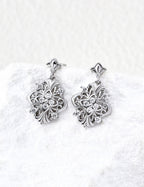 SENLORE Iris Zircon Earrings – Side View
