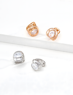 SENLORE Minimalist Zircon Earrings – Front View
